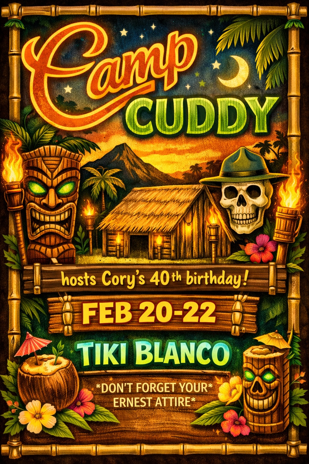 Camp Cuddy — Cory's 40th Birthday, Feb 20-22 2025